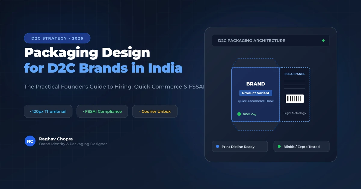Packaging Design for D2C Brands in India 2026 Guide — Thumbnail, FSSAI & Courier Logistics